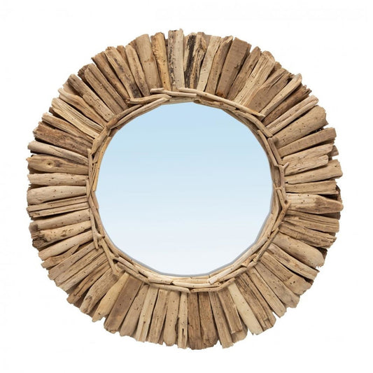 Driftwood Crown Spiegel Naturel 60 cm ø - House of Baboon - Bazar Bizar