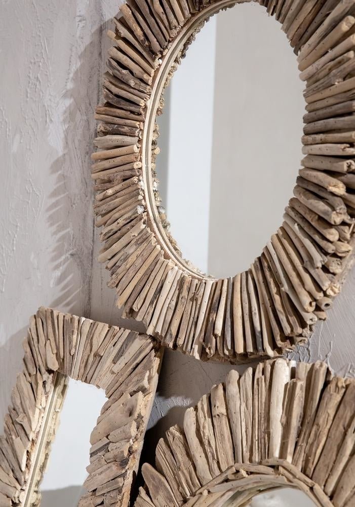 Driftwood Crown Spiegel Naturel 60 cm ø - House of Baboon - Bazar Bizar