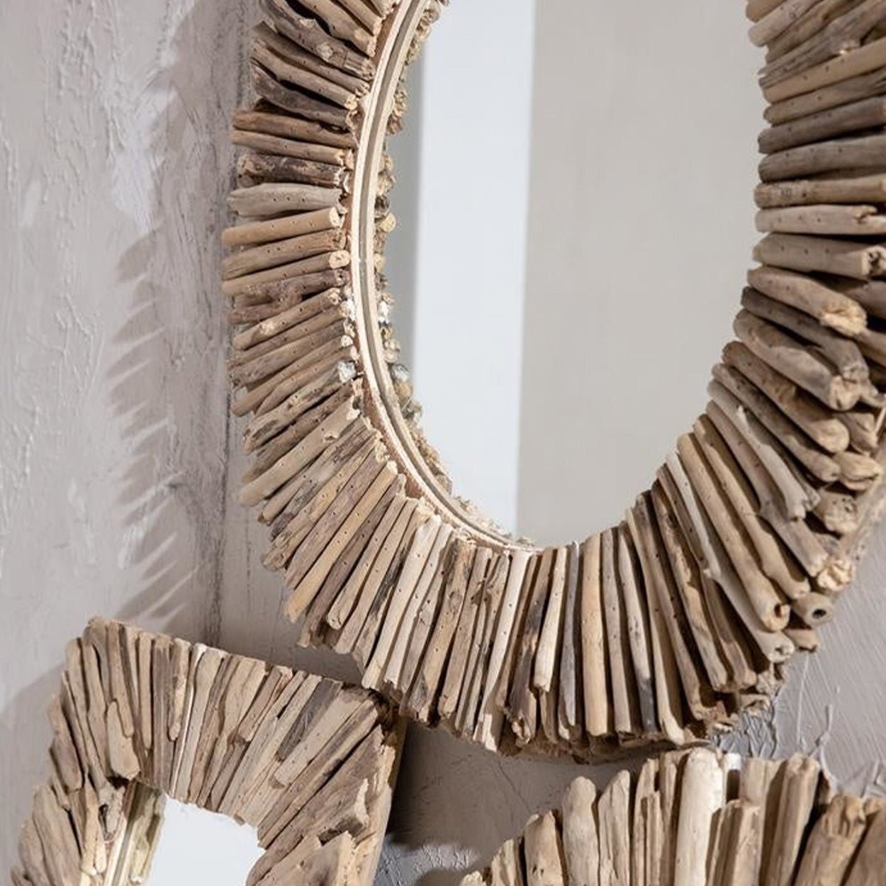 Driftwood Halo Spiegel Naturel 60 cm ø - House of Baboon - Bazar Bizar