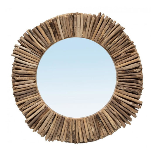 Driftwood Halo Spiegel Naturel 60 cm ø - House of Baboon - Bazar Bizar