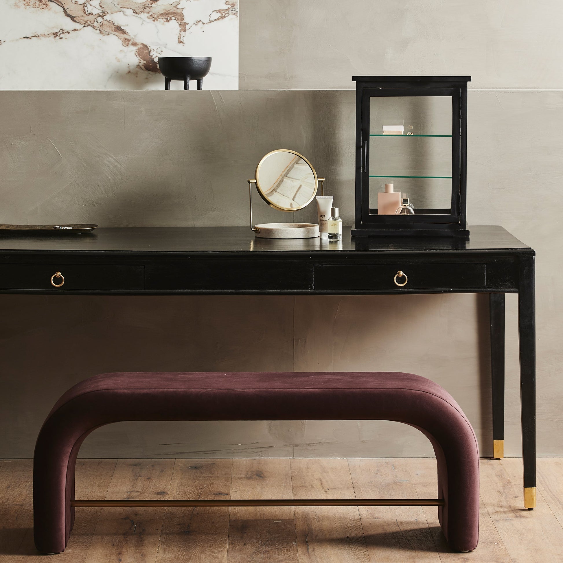 DUORO Bench Velvet - House of Baboon - Nordal