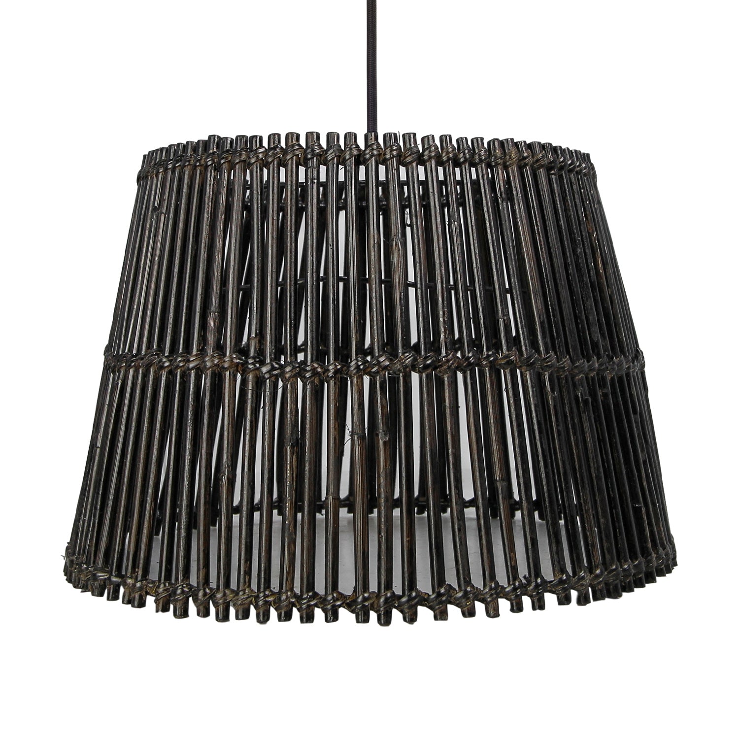 Elise Hanglamp Rotan Zwart ø33 cm - House of Baboon - HSM Collection