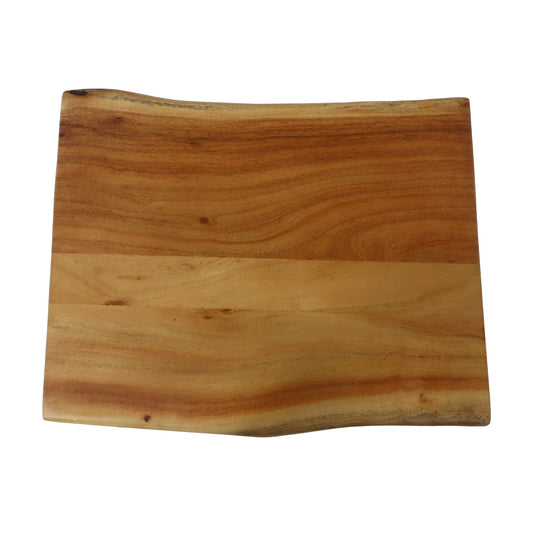 Margot Bijzettafel Edge - 38x30x65 - Naturel/zwart - Acacia/ijzer